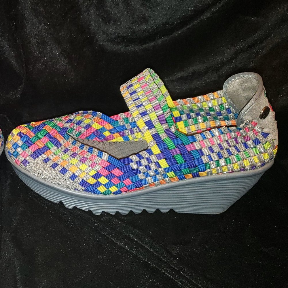 Bernie Mev Women's, Lulia Slip-On, Multi-Gray, 39 M